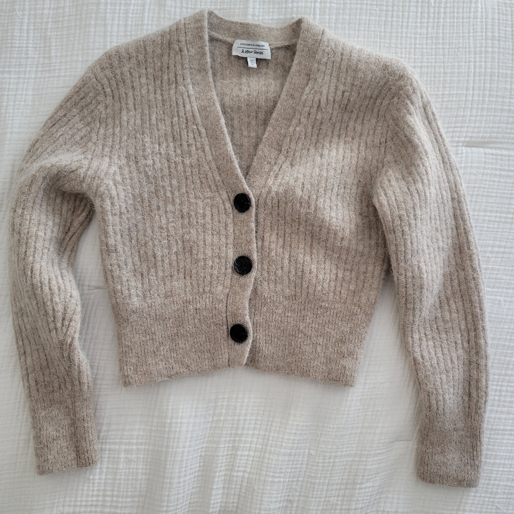 & Other Stories Fuzzy Cardigan SMALL